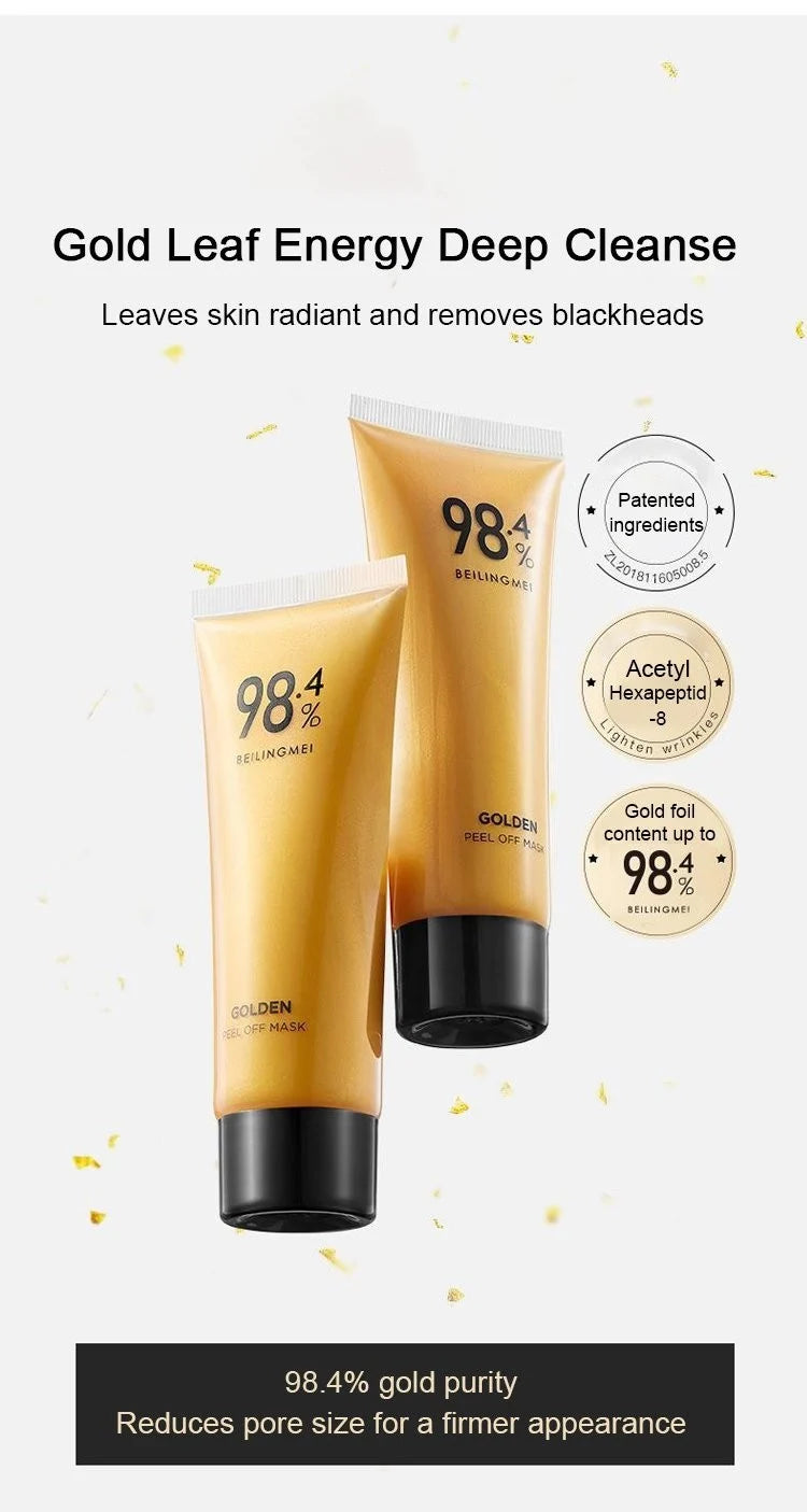 Peel-Off-Maske mit Goldfolie