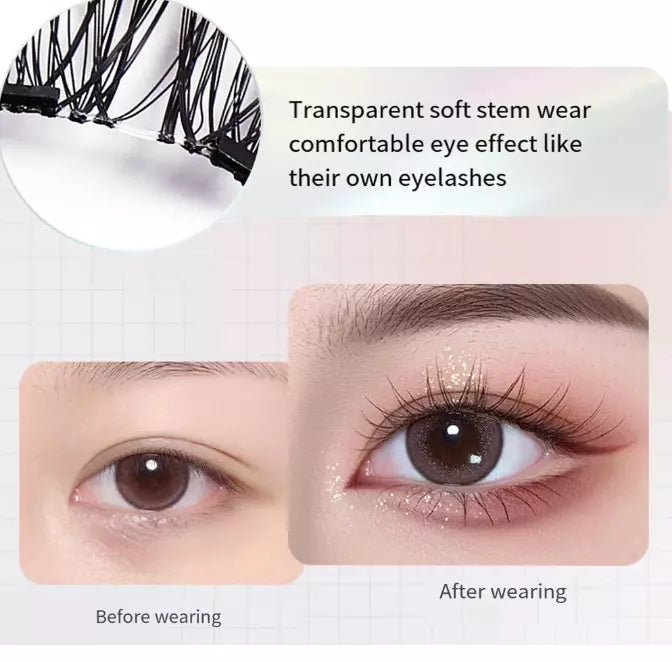 Makellose Magnetische Unpree-Wimpern